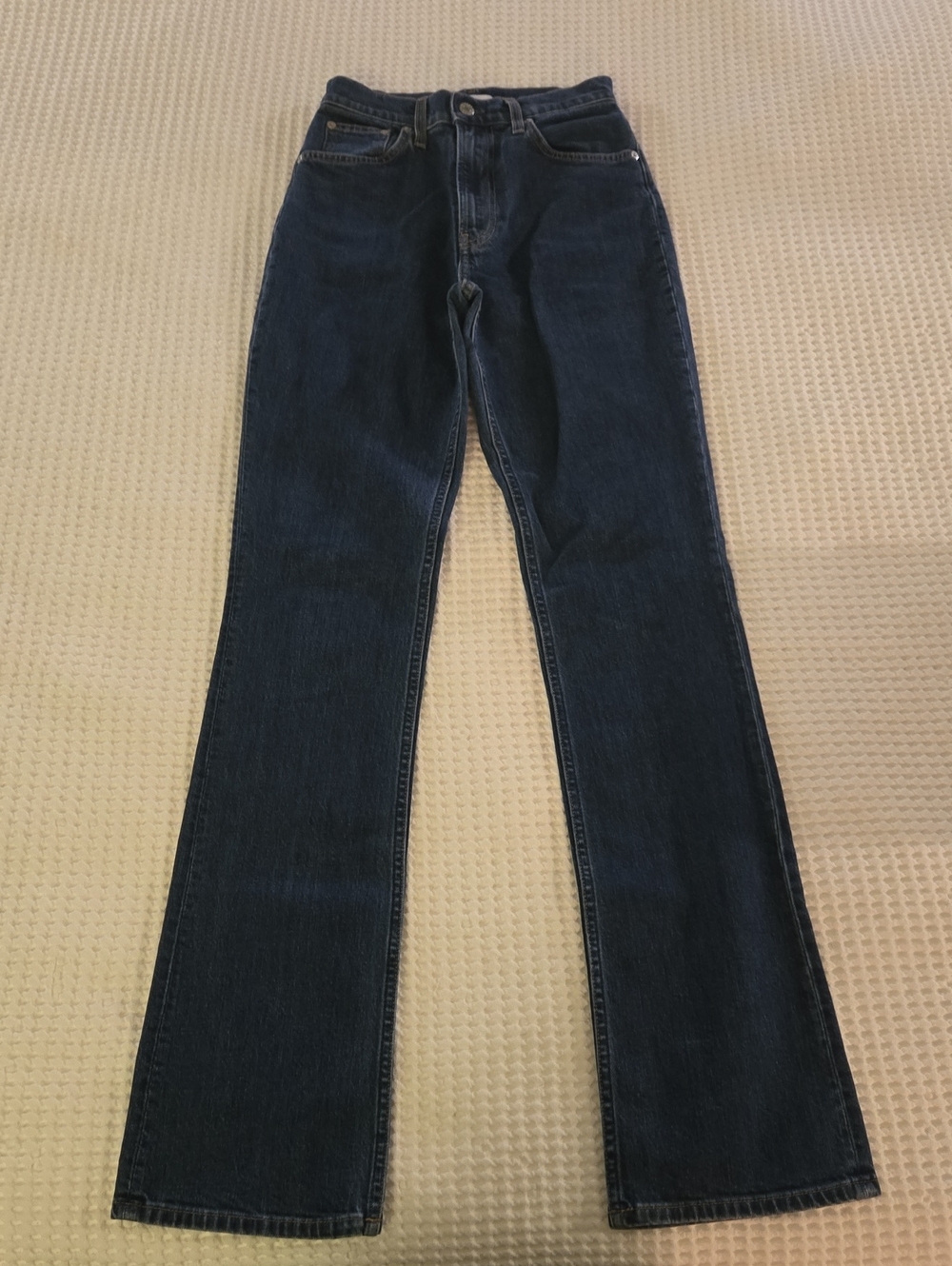 Helmut Lang Dark Blue Bootcut Jeans
